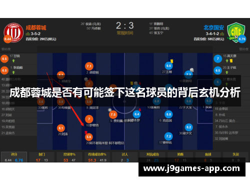 成都蓉城是否有可能签下这名球员的背后玄机分析